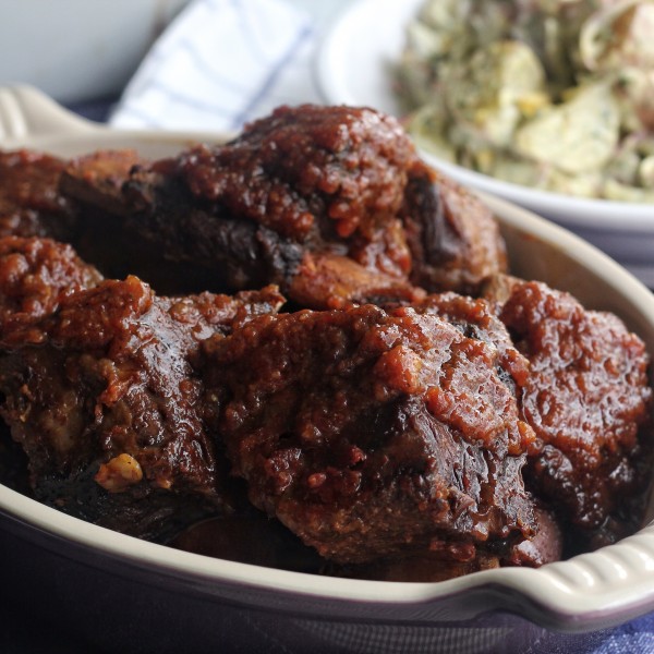 Spicy Short Ribs Smothered in Red Gravy